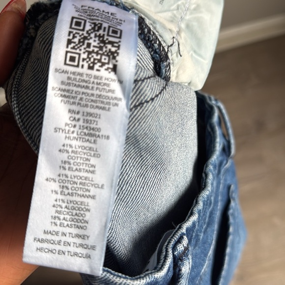 Frame Denim Le Crop Mini Boot Jeans  Huntdale LCMBRA118 Flare Leg Raw Hem - Picture 10 of 12